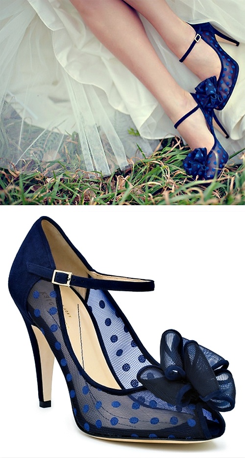 blue shoes
